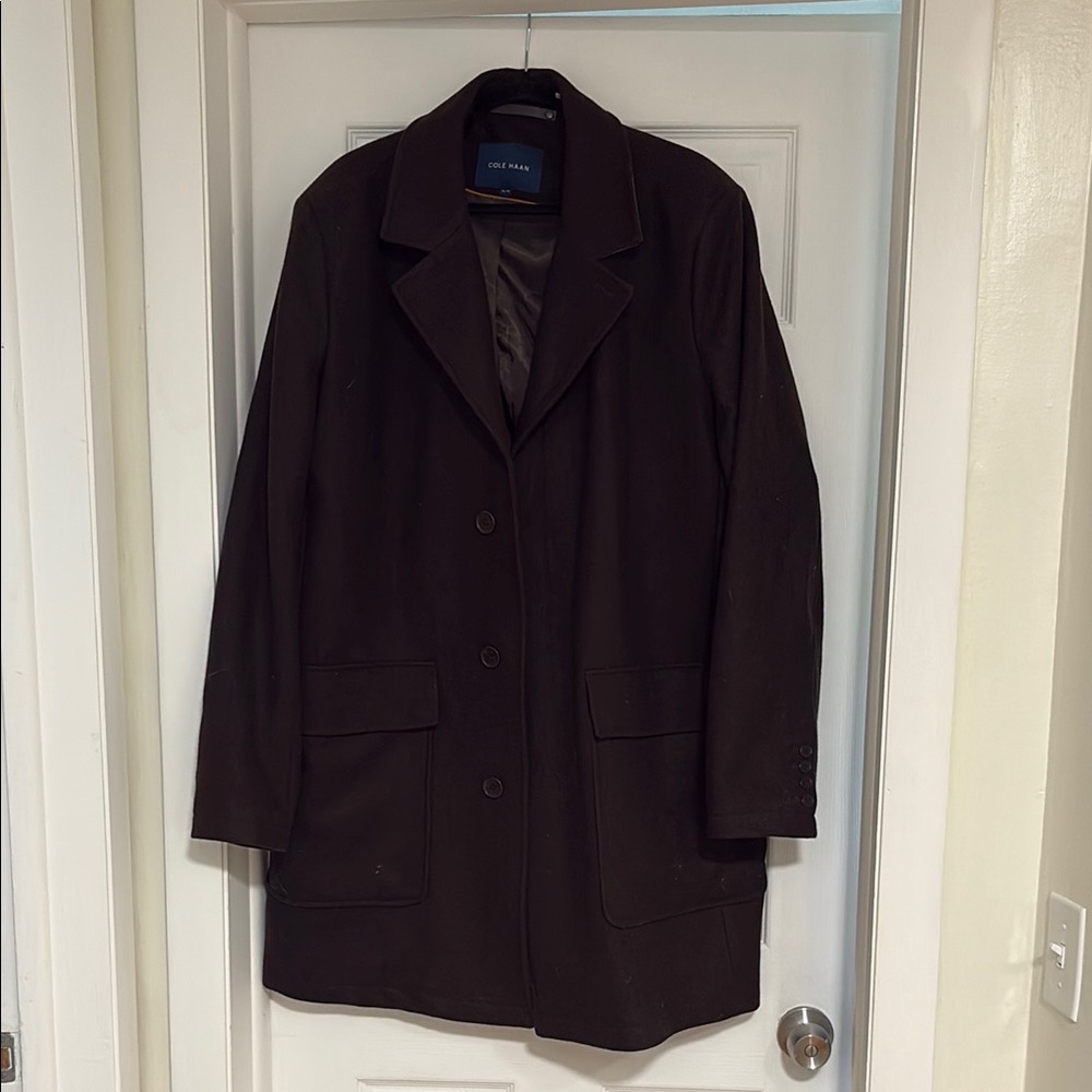Cole Haan Dark Brown Peacoat